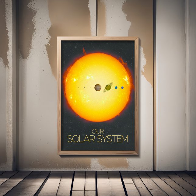 Rymden, solsystemet, Sol och planeter Fototryck (Skapare uppladdad)
