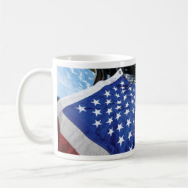 rymden Station American Flagga Earth Orbit Mugg