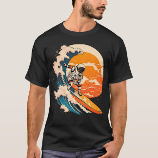 Rymden Surfing Astronaut Astronaut Surfing Co. T Shirt