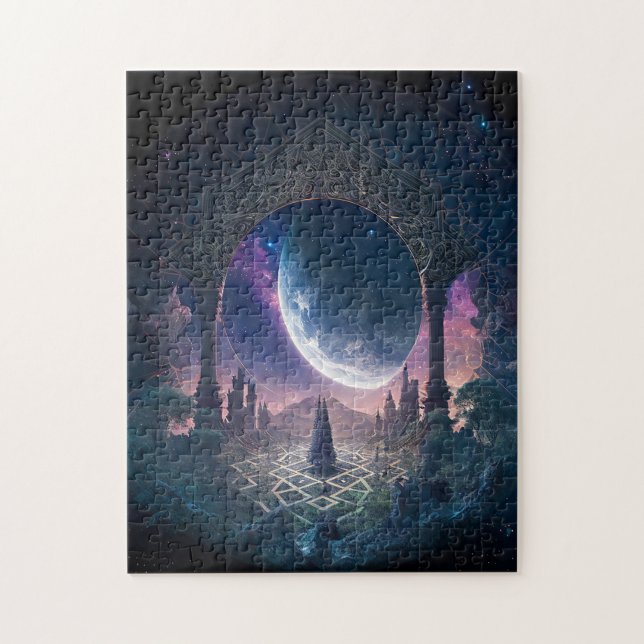 Rymden Surreal Fantasy Art Pussel (Vertikal)