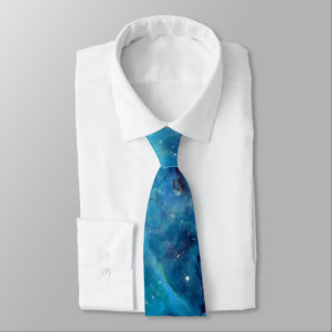Rymden Turkos Blue Galactic Starry Himlar Slips