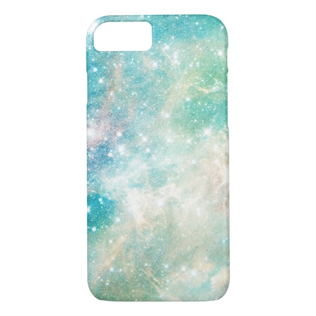 Rymden Turquise Teal Galactic Starry Himlar (Baksida)