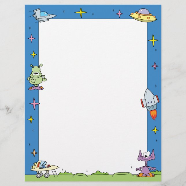 Rymden Utomjordingars Letterhead (Framsida)