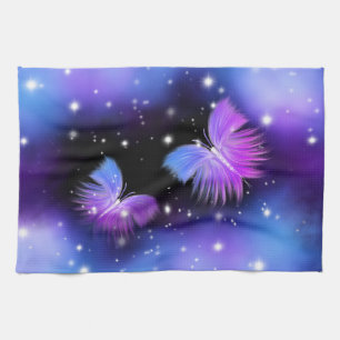 Rymdfantasi Butterflies Cosmic Kökshandduk