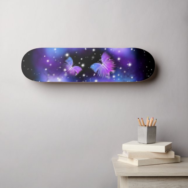 Rymdfantasi Butterflies Cosmic Mini Skateboard Bräda 18,5 Cm (Väggkonst (Horz))