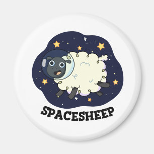 Rymdfår Rollig Astronaut Får Puns Magnet