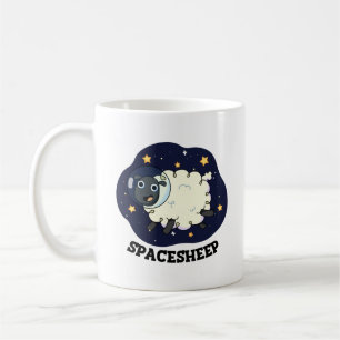 Rymdfår Rollig Astronaut Puns Kaffemugg