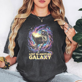 Rymdfarande Kosmisk Bibliotekarie som Läser i Gala T Shirt