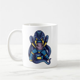 Rymdfarare bekämpar monster kaffemugg