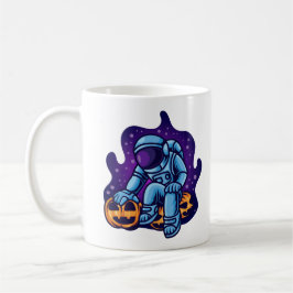 Rymdfarare med pumpor kaffemugg