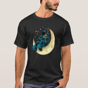 Rymdfarare som spelar fioler på månen kosmonauter t shirt