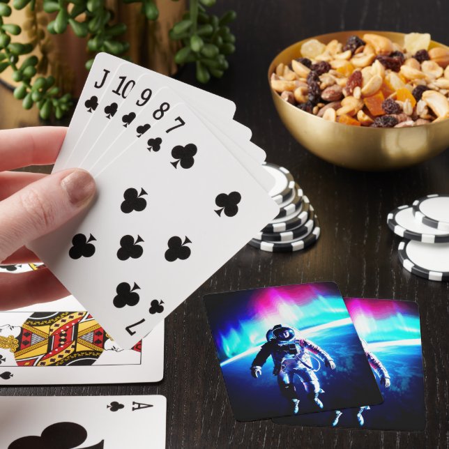 Rymdfarare utan förbindelsekabel  casinokort (På plats)