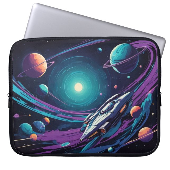 rymdfärd laptop fodral (Framsidan)