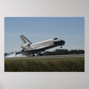 Rymdfärgen Atlantis rör sig nedåt 2 Poster