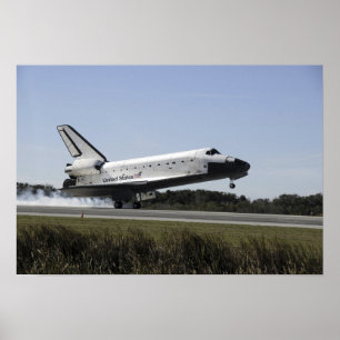 Rymdfärgen Atlantis rör sig nedåt 3 Poster