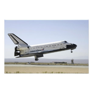 Rymdfärgens Atlantis förbereder för landning 2 Fototryck