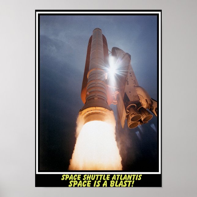 Rymdfärgens Atlantis Space är en sista Poster (Framsidan)