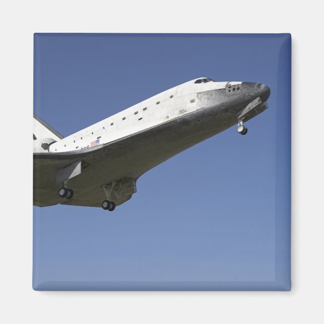 Rymdfärgsatlantis som närmar sig Runway 33 2 Magnet (Framsidan)