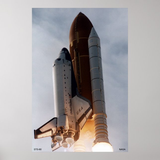 Rymdfärgsflygning - STS-80 Poster (Framsidan)