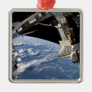Rymdfärja Atlantis och ett Soyuz rymdskepp Julgransprydnad Metall