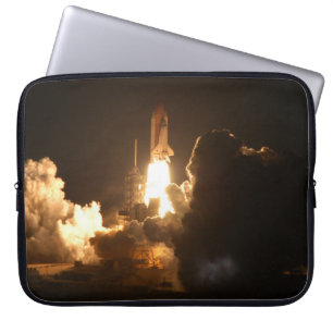 Rymdfärja Jorden Orbital farkost Natt Canva Laptop Fodral
