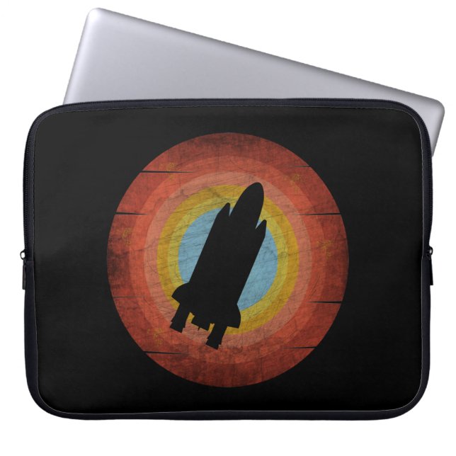 Rymdfärja VINTAGE RETRO Laptop Fodral (Framsidan)