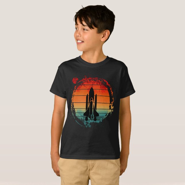 Rymdfärja VINTAGE T Shirt (Hel framsida)