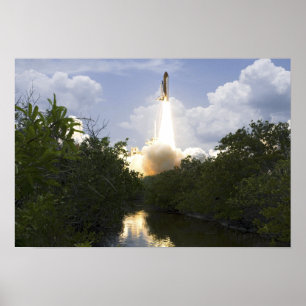RymdfärjaAtlantis hissar av 3 Poster