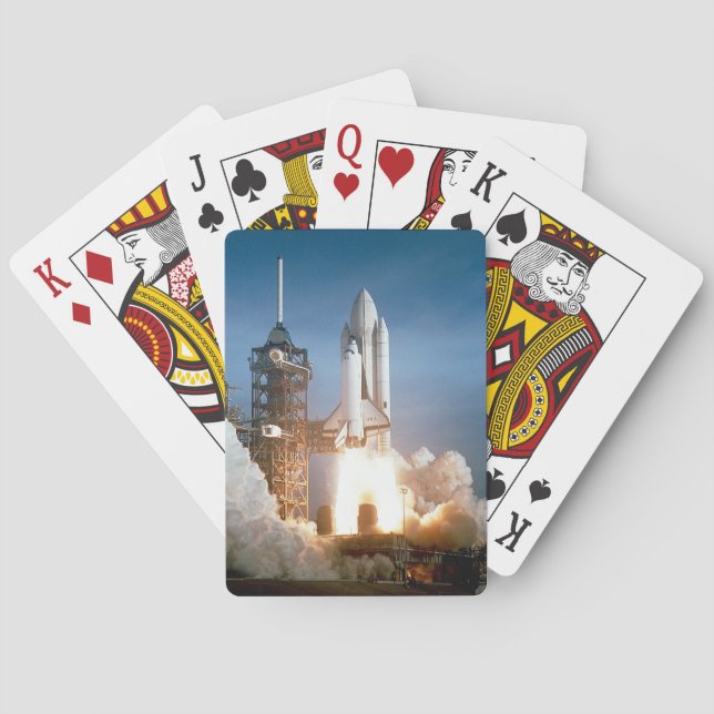 Rymdfärjan Columbia lyfter Casinokort (Baksidan)