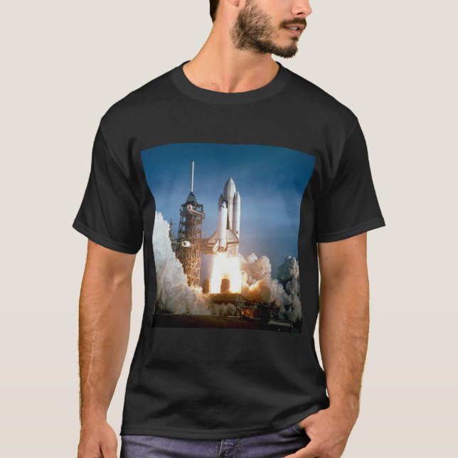 Rymdfärjan Columbia spränger av Tee Shirt (Framsida)