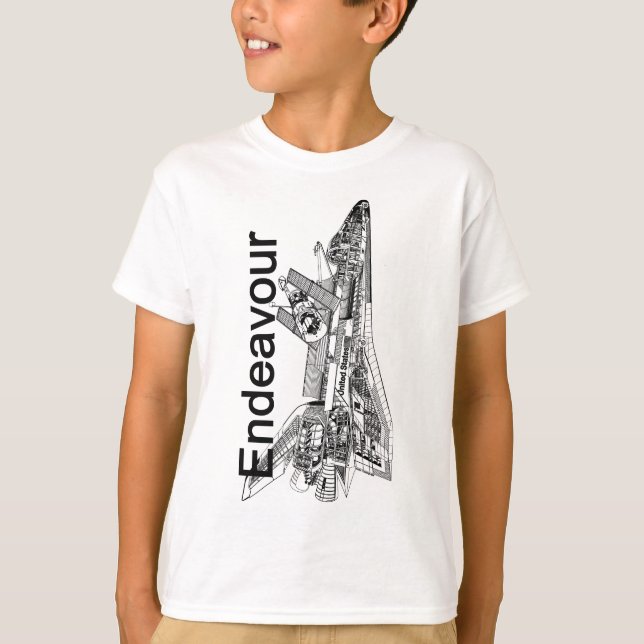 Rymdfärjasträvan Tee Shirt (Framsida)