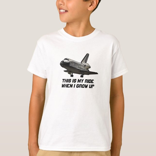 Rymdfärjat-skjorta för barn t-shirt (Framsida)