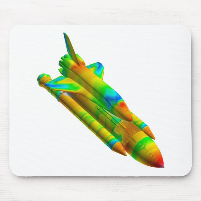 Rymdfärjavisualization MousePad Musmatta (Framsidan)