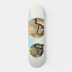 Rymdfarkost som flyger genom en planet skateboard bräda 19,5 cm