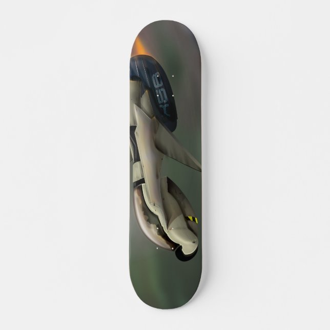 Rymdfarkost som flyger genom en planet skateboard bräda 19,5 cm (Framsida)