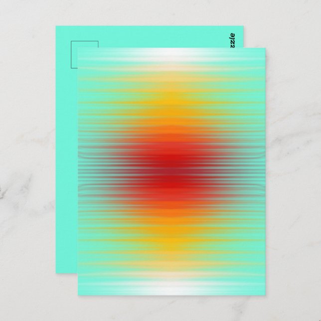 Rymdfarkoster för återinträde Plasma Fält Färg Abs Vykort (Fram/baksida)