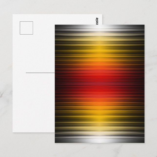 Rymdfarkoster för återinträde Plasma Fält Färg Mön Vykort (Fram/baksida)