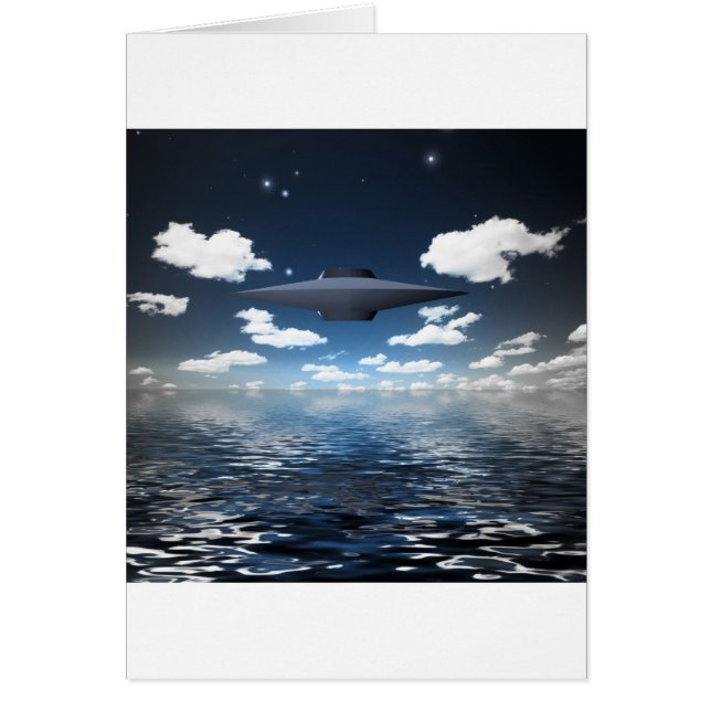 Rymdfarkoster Hälsningskort (Framsidan)