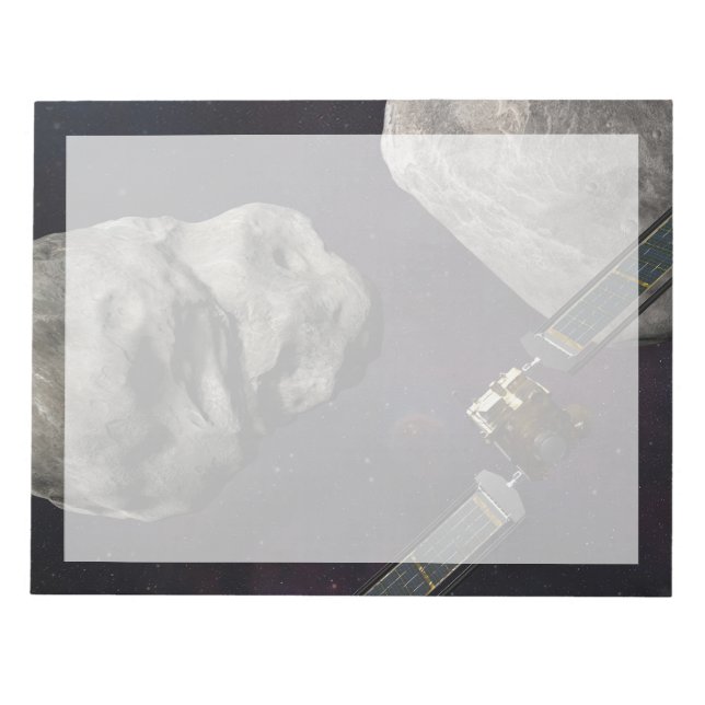 Rymdfarkoster och vätska före islaget anteckningsblock (Framsida)