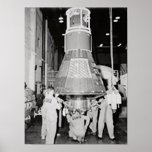 Rymdfarkoster Sigma 7 (kvicksilveratlas 8) Poster