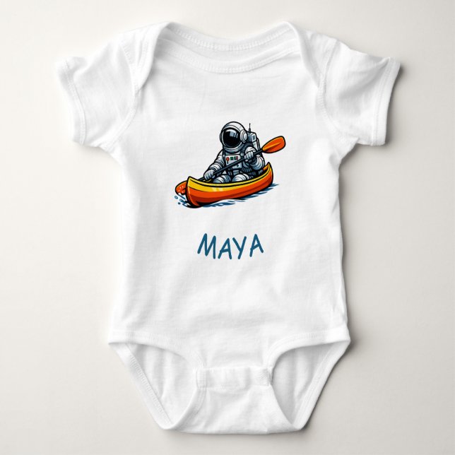 Rymdfarlig Kanotpaddling T Shirt (Framsida)