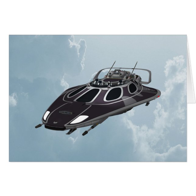 Rymdfart Hälsningskort (Framsidan Horizontal)