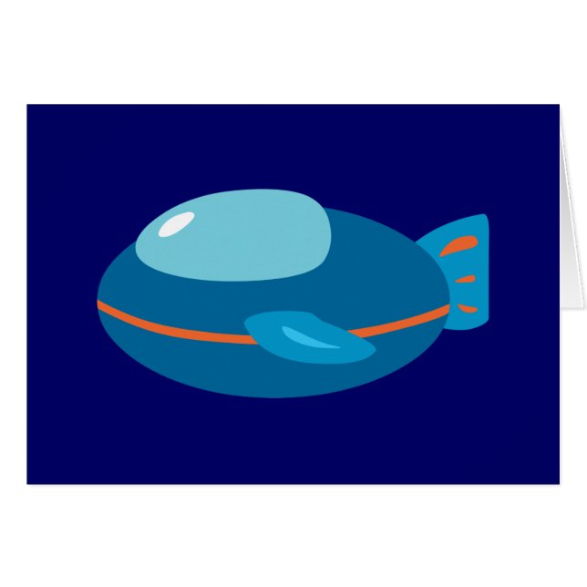 Rymdfart Hälsningskort (Framsidan Horizontal)