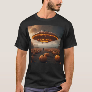 Rymdfart på Planet Pumpkin T Shirt