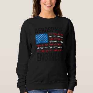 Rymdfartsteknik US Flag Rymdfartstekniker W T Shirt