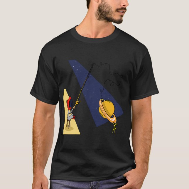Rymdfiske T Shirt (Framsida)