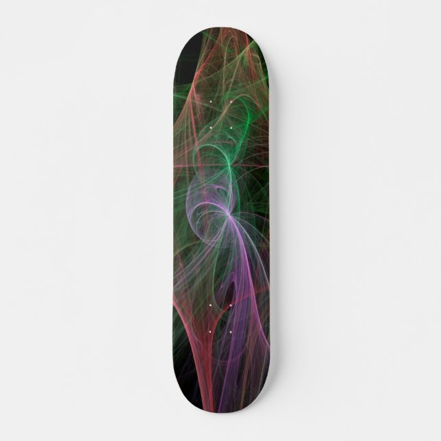 Rymdflamma Old School Skateboard Bräda 21,6 Cm (Framsida)