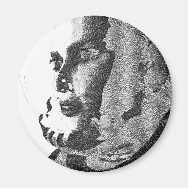 rymdflicka magnet (Framsidan)