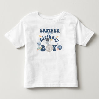 Rymdfödelsedags T-shirt-Bror till födelsedagspojke T Shirt