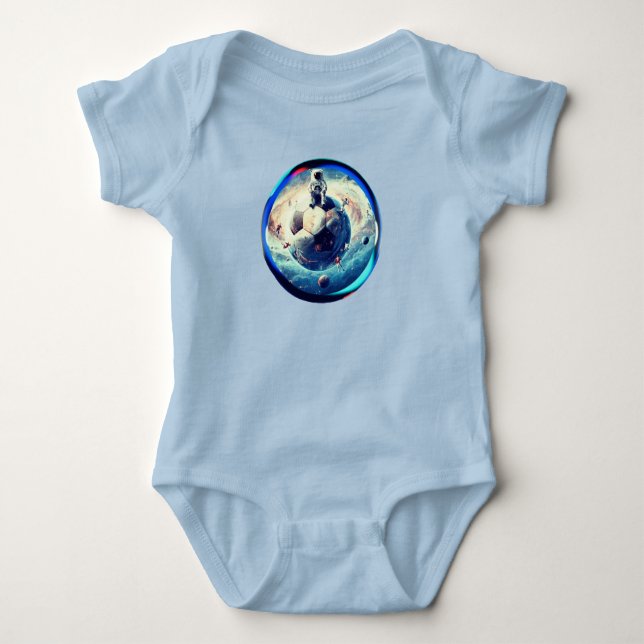 Rymdfotbollstronaut T Shirt (Framsida)